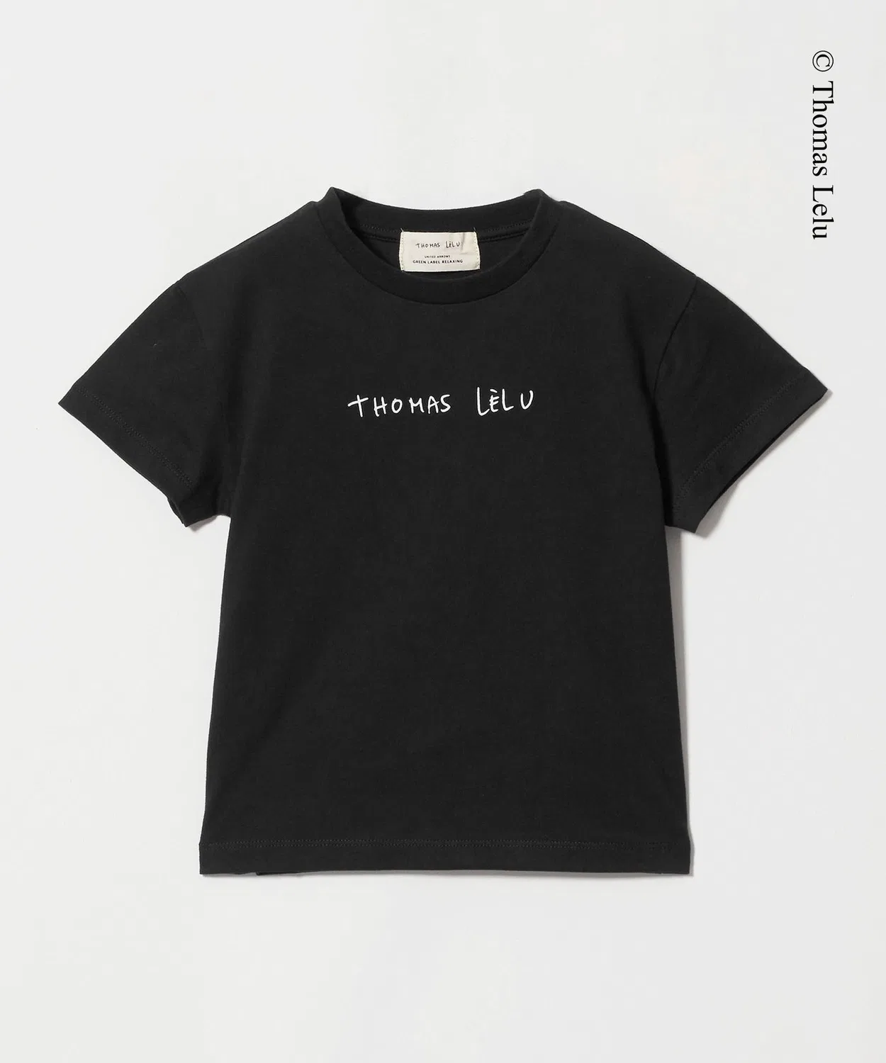 Детская футболка с принтом Thomas Lelu green label relaxing, Black