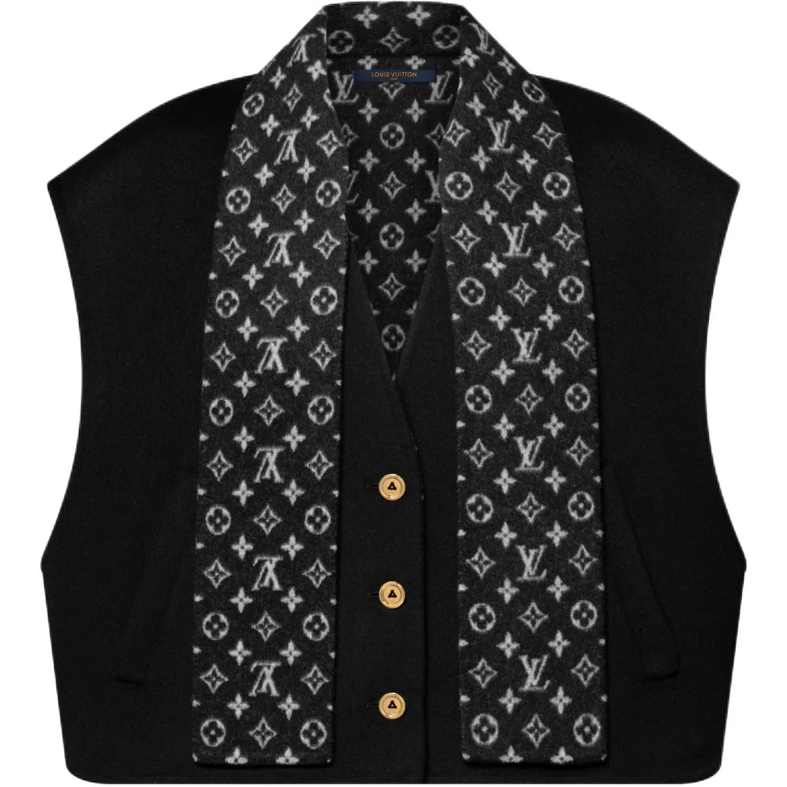 Женский жилет Monogram SS26 LOUIS VUITTON, Black