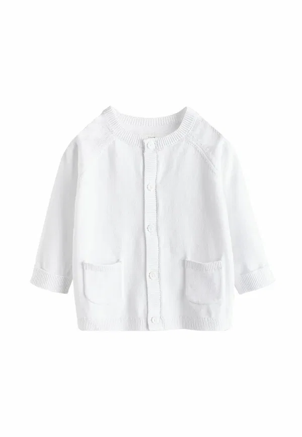 Кардиган из хлопка Regular fit - 2 pack Next, серый, белый — фото 2