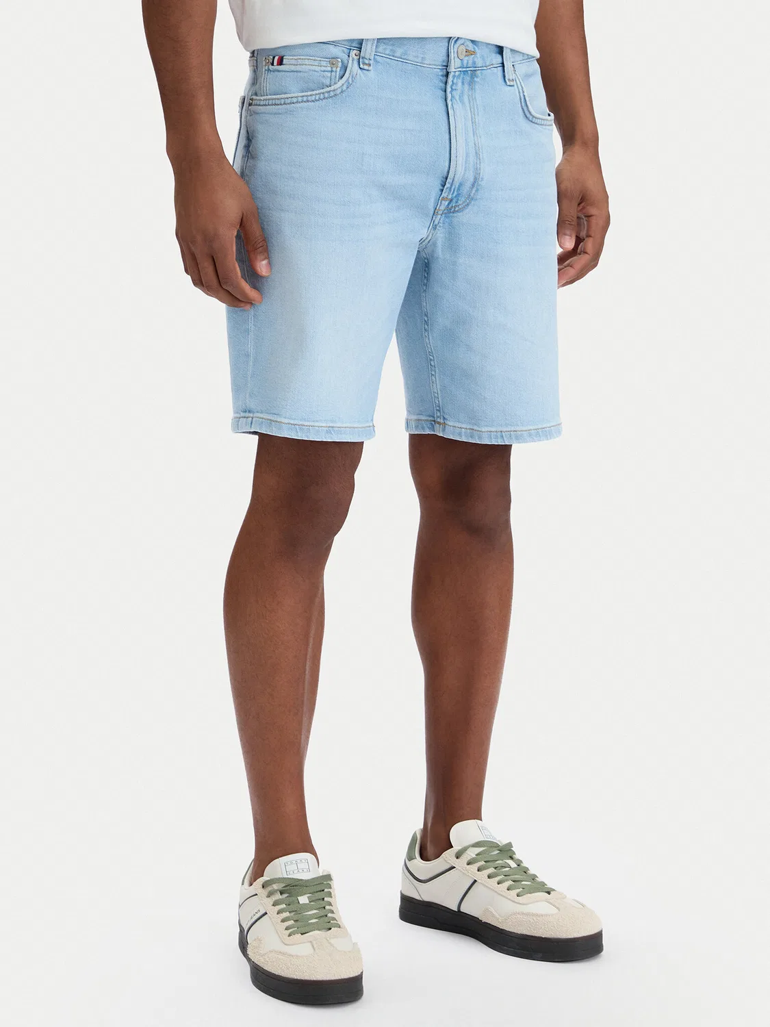 Мужские джинсовые шорты прямого кроя Denton Tommy Hilfiger, синий