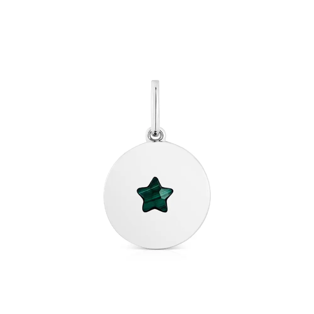 

Подвеска Tous Medallion With Star Aelita, серебро/малахит