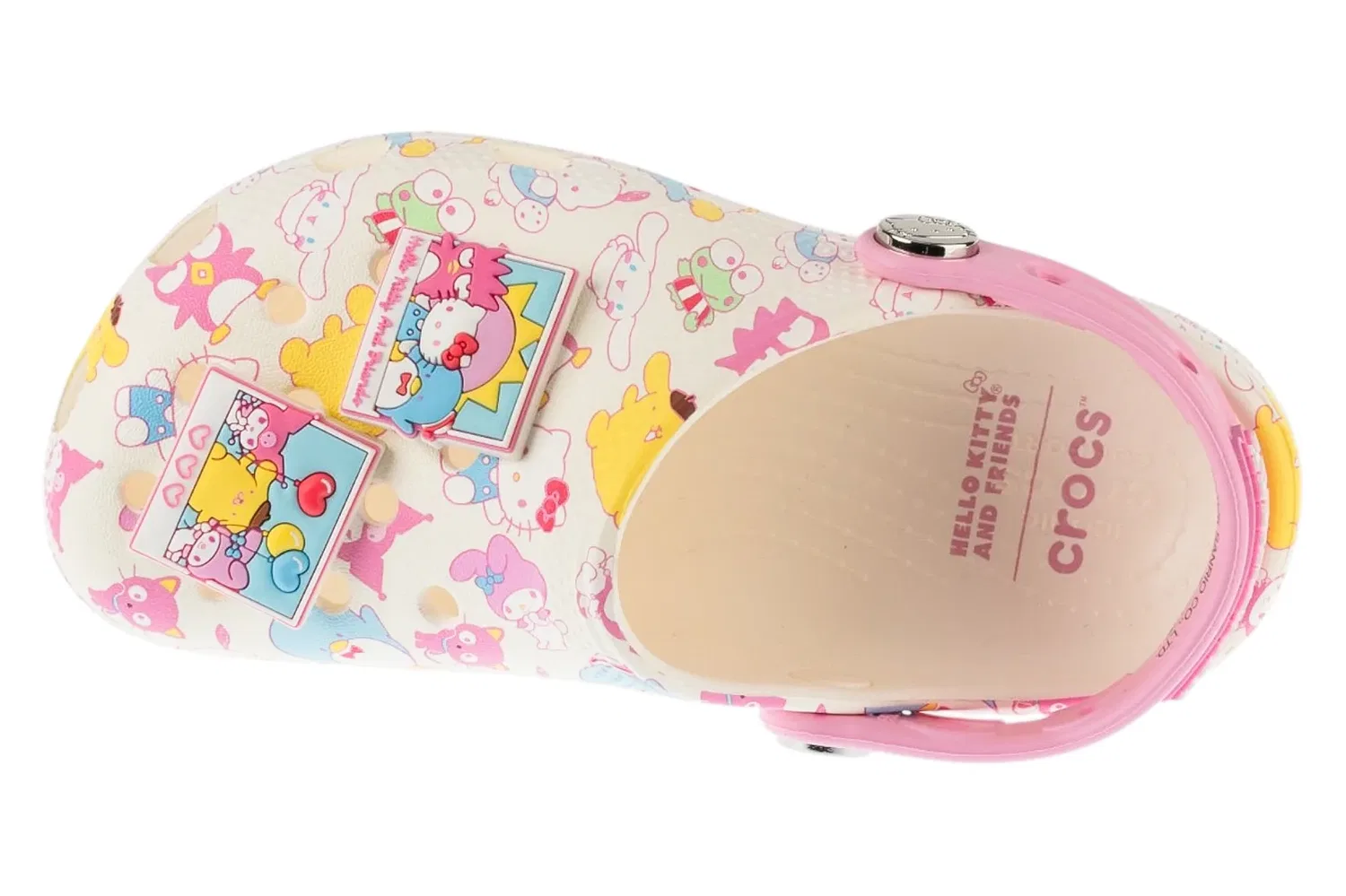 Сабо детские с принтом Hello Kitty Crocs, белый — фото 3