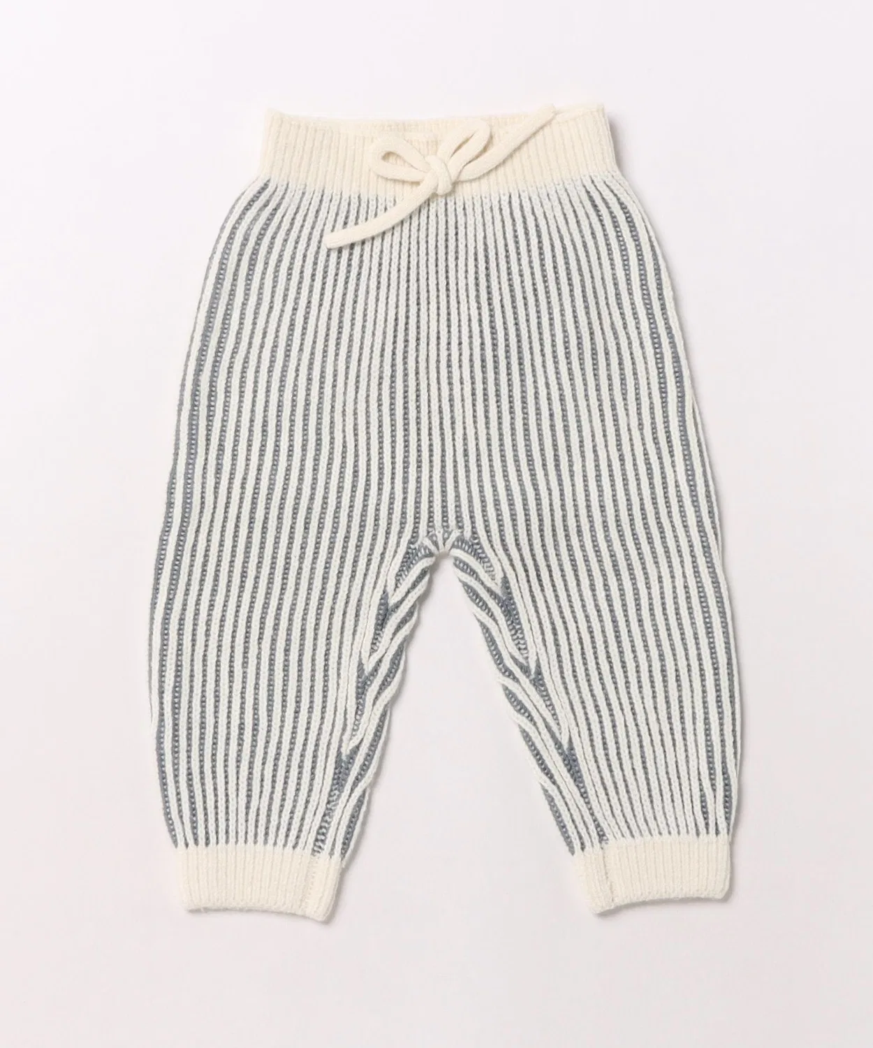 Детские штаны chunky knit с принтом полоска, модель Chunky Knit Pant Quincy Mae, Синий