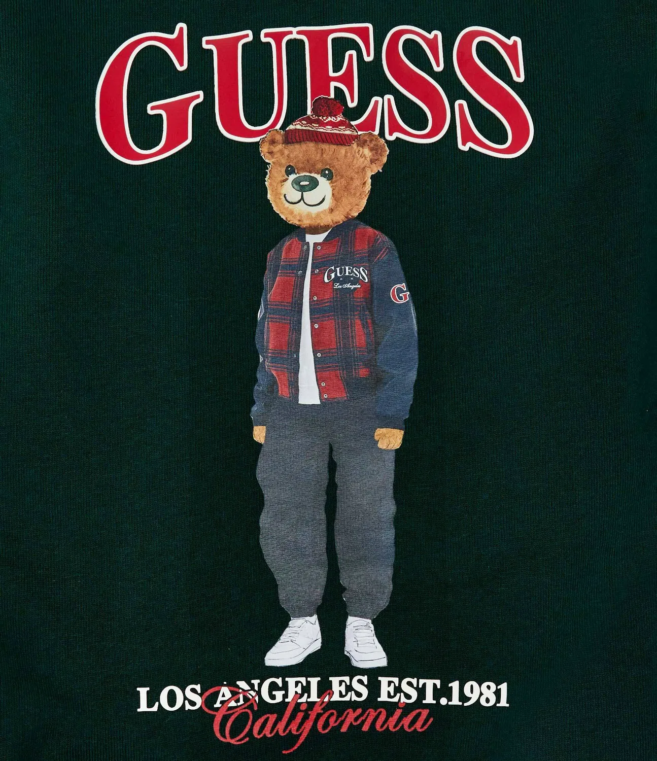 Свитшот Guess, Verde Bottiglia — фото 3