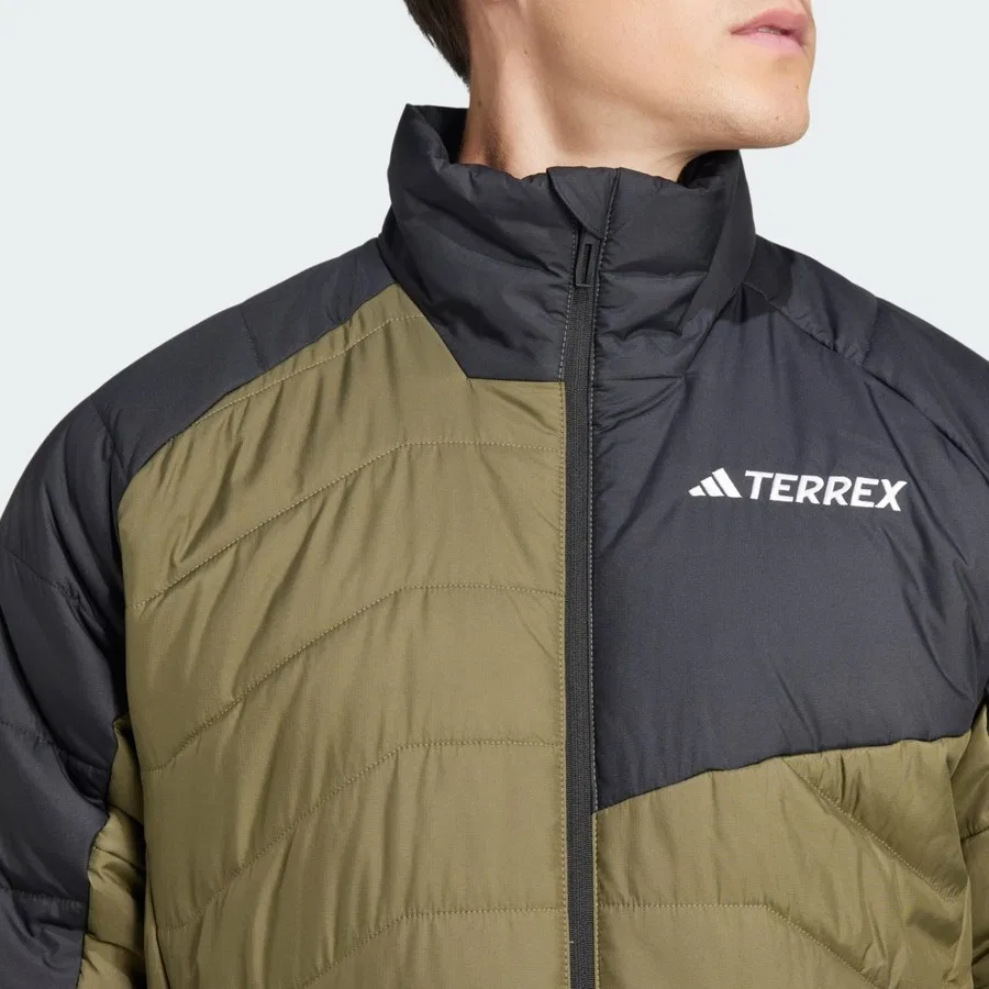 Куртка-пуховик TERREX Multi Synthetic Insulated Jacket adidas, Черно-зеленый — фото 4