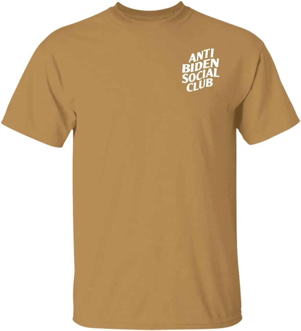 Мужская футболка Regular Fit Anti Biden Social Club Merica, Maroon — фото 4