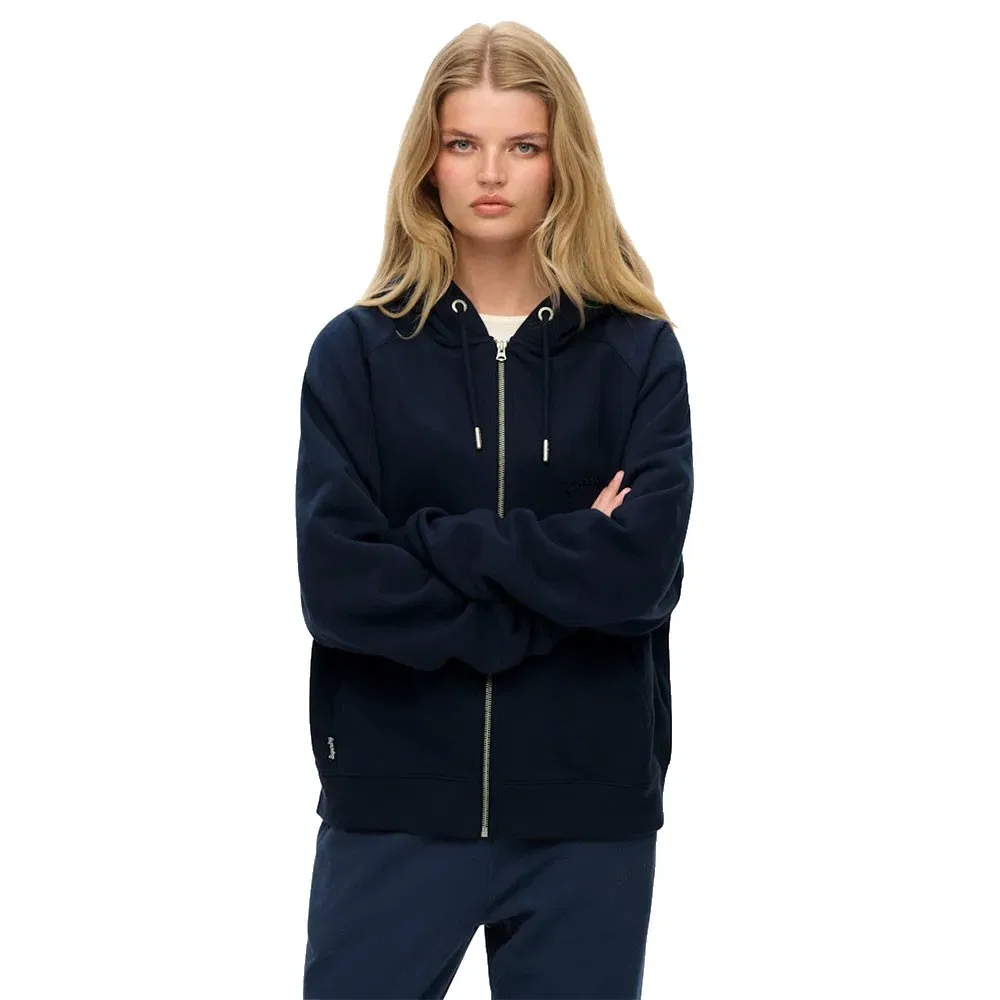 Худи оверсайз Superdry Essential Logo, синий