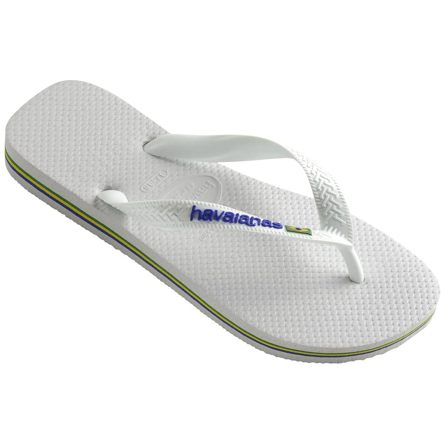 Шлепанцы детские с логотипом Brasil Logo Havaianas, белый — фото 3