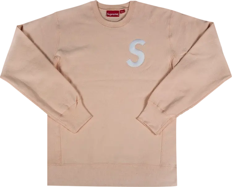 

Толстовка Supreme S Logo Crewneck 'Peach', оранжевый