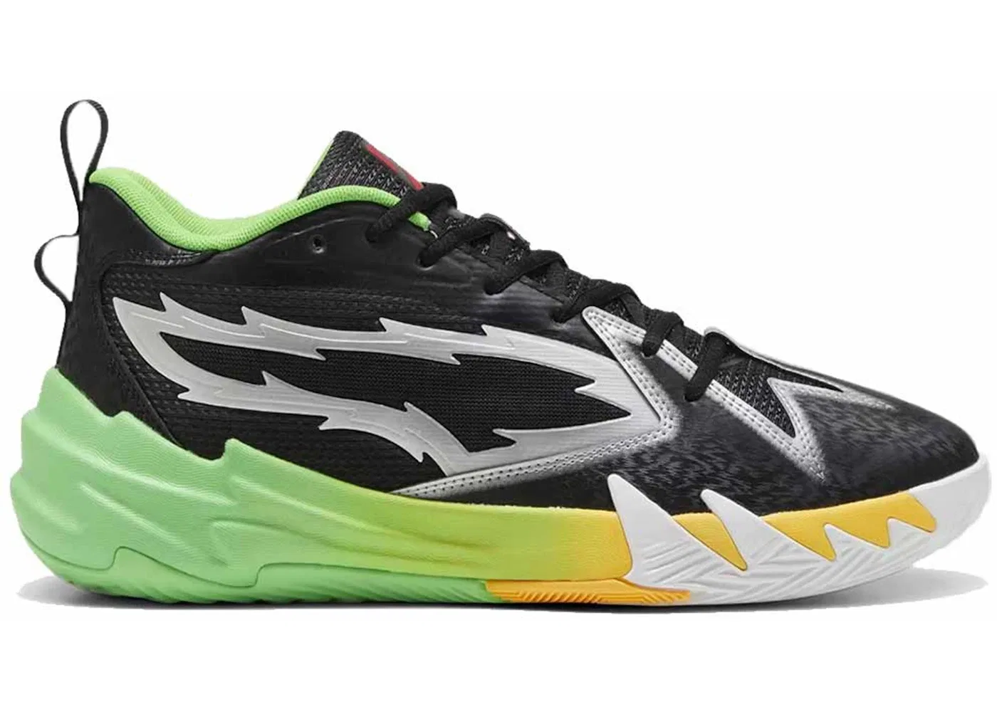 Детские кроссовки для баскетбола Puma Scoot Zeros, Black/Fluo Green