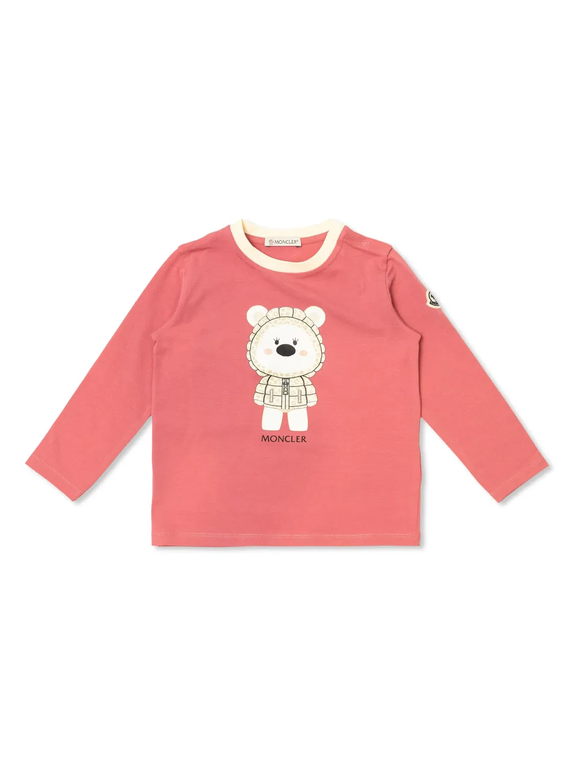 Футболка с длинным рукавом Moncler, розовый