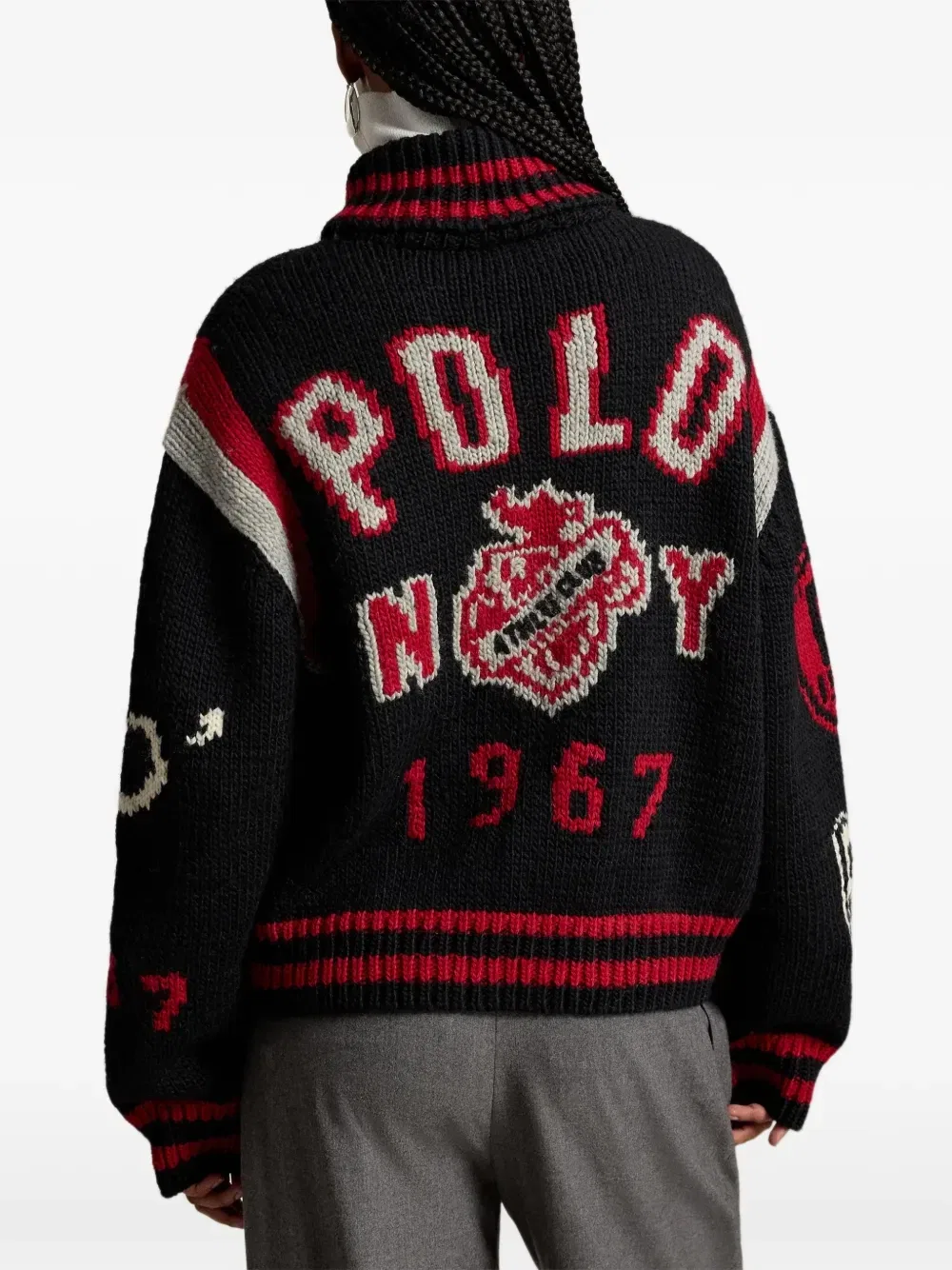 Жакет на молнии POLO RALPH LAUREN, черный — фото 4