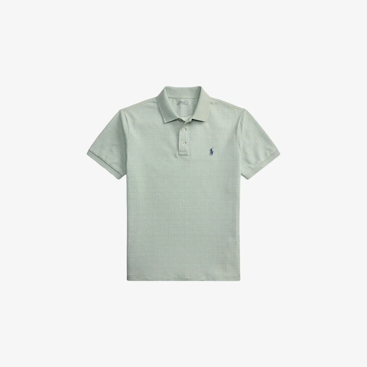Хлопковая рубашка-поло с вышитым логотипом Polo Ralph Lauren, светло-зеленый