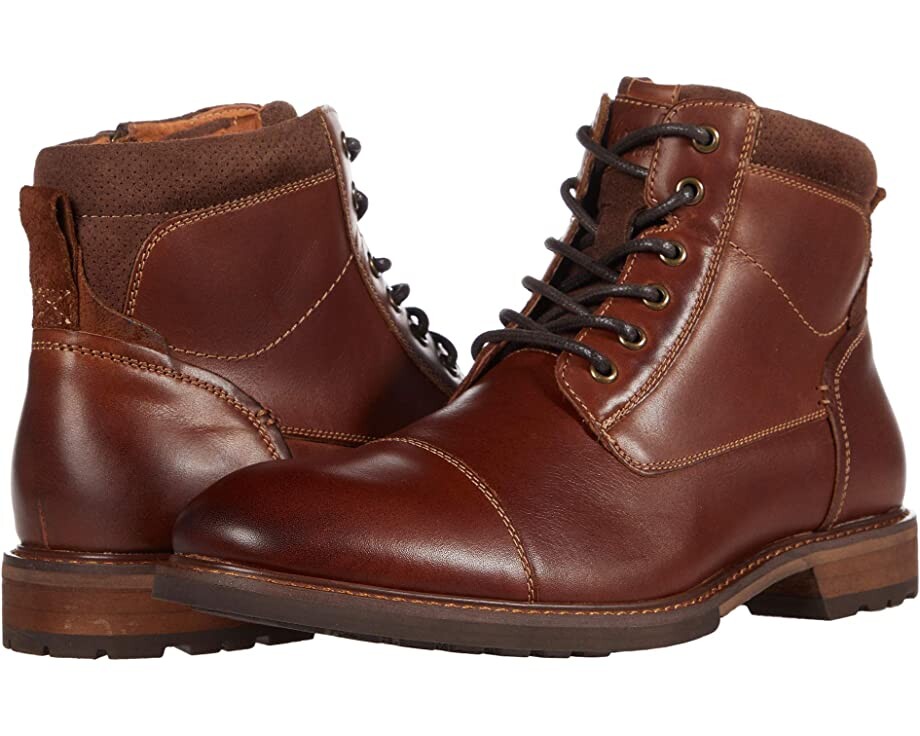 

Ботинки Lodge Cap Toe Lace-Up Boot Florsheim, каштан гладкий