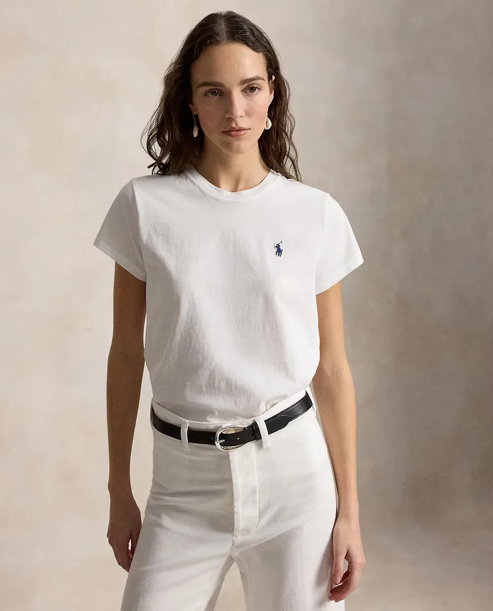Женская футболка с коротким рукавом Polo Ralph Lauren, Blanco