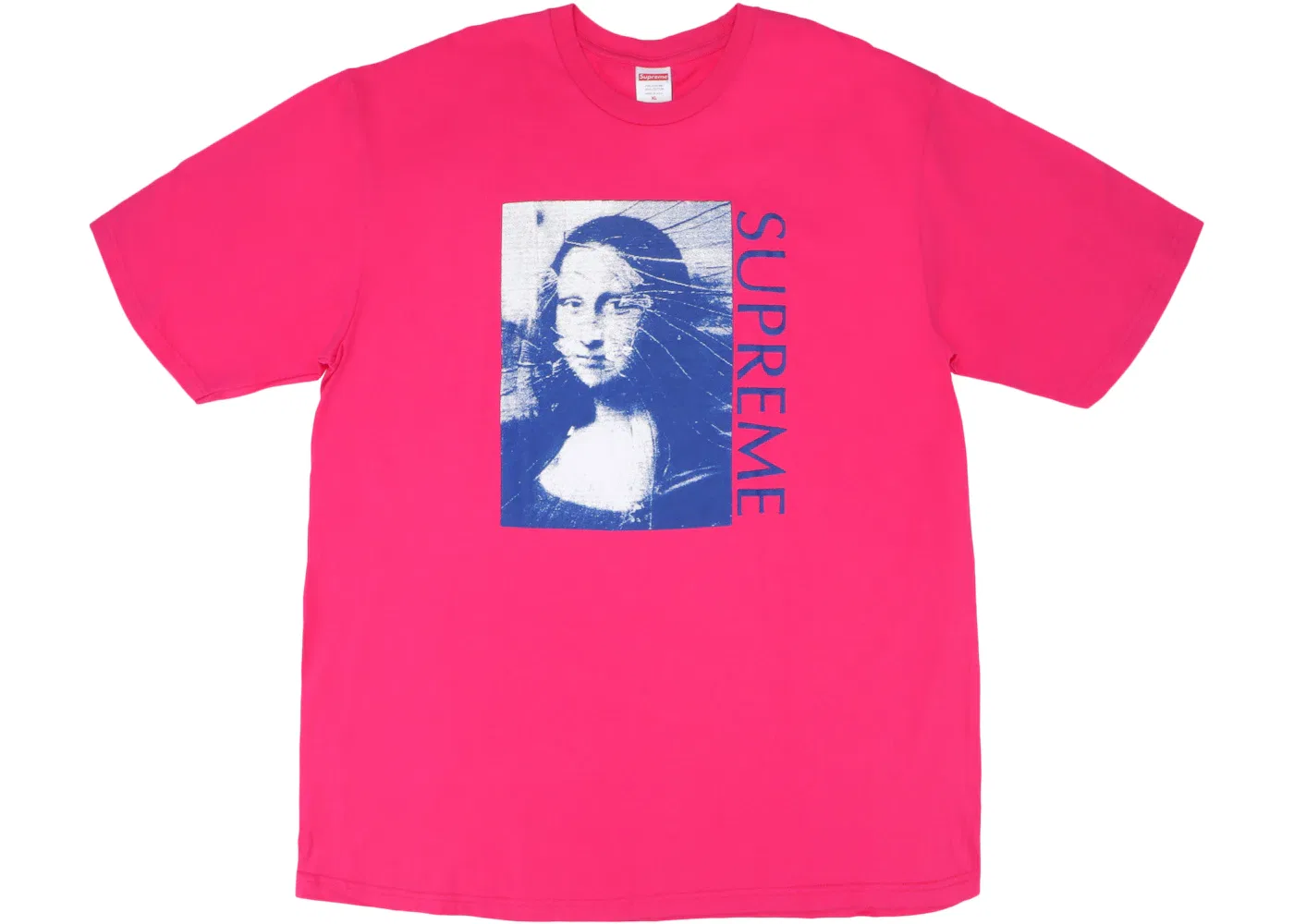Мужская футболка с принтом Mona Lisa Supreme, Hot Pink