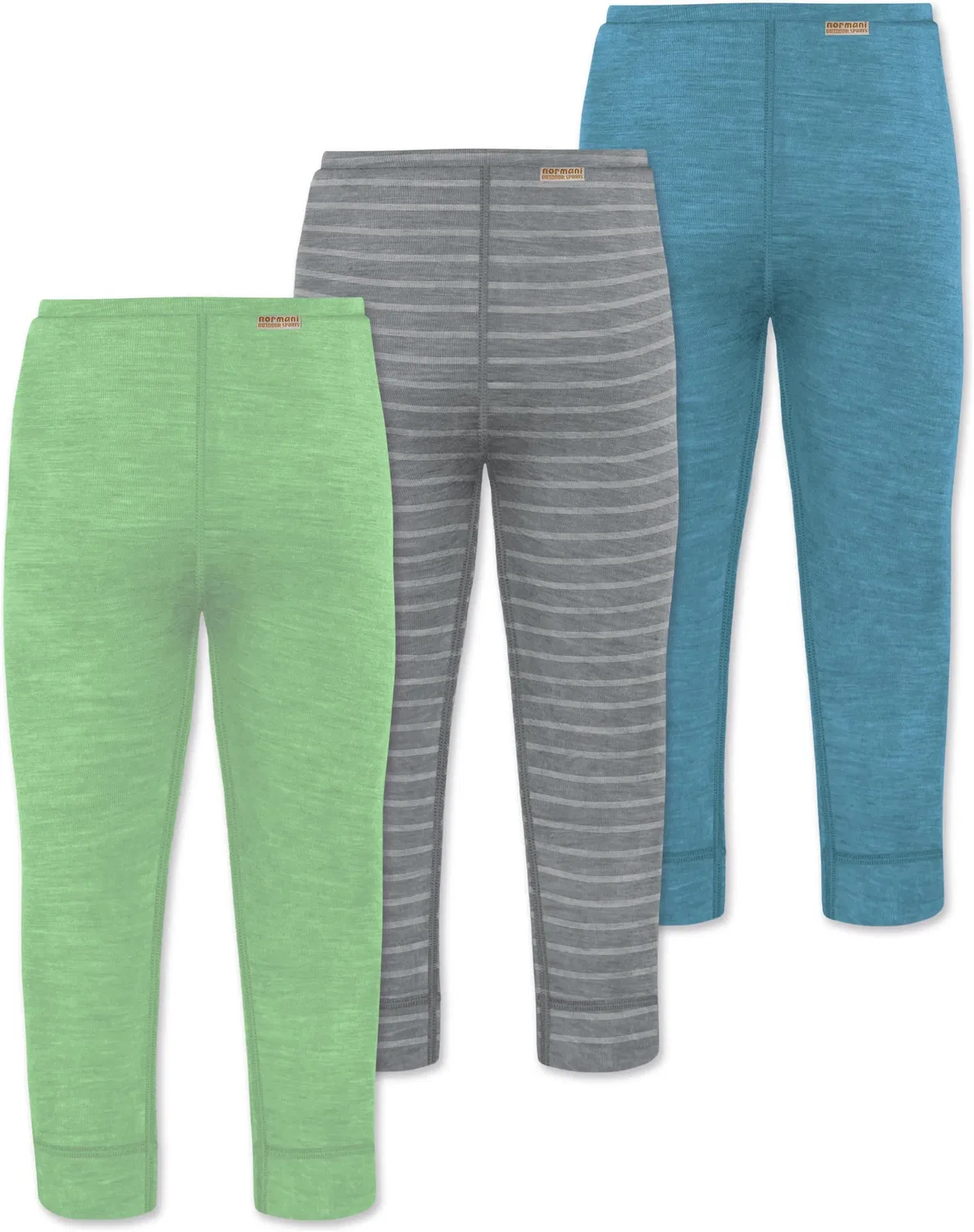 Комплект из 3 трусов-шорт для малышей из мериносовой шерсти Tutira Normani Outdoor Sports, синий — фото 2