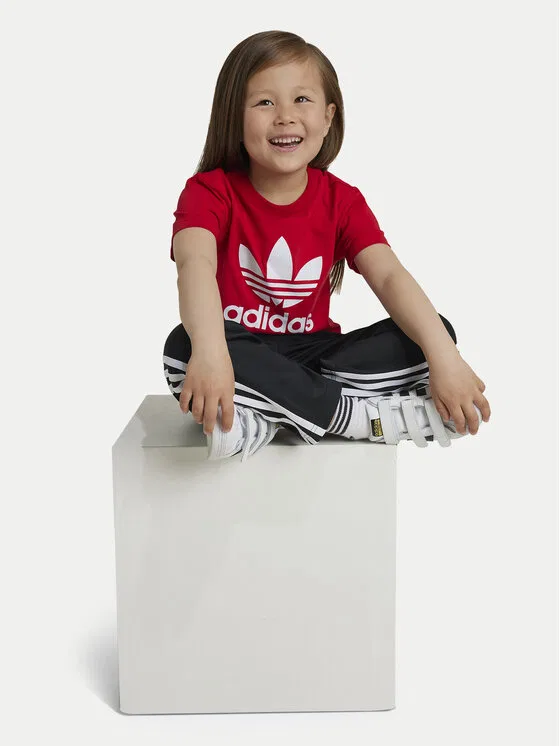 Футболка regular fit adicolor Trefoil Adidas, красный — фото 2