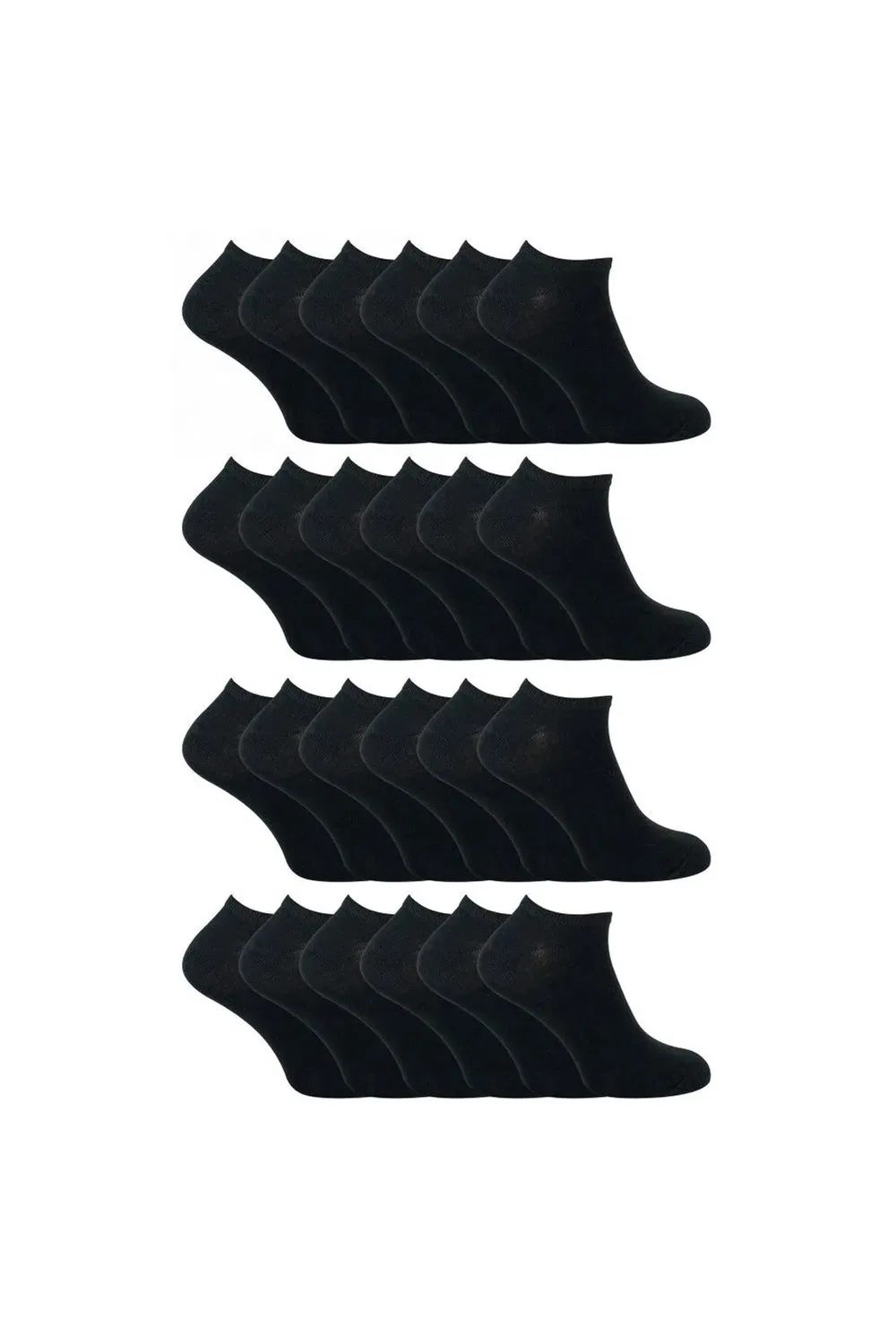 Комплект хлопковых носков Sock Snob, 24 пары, Black