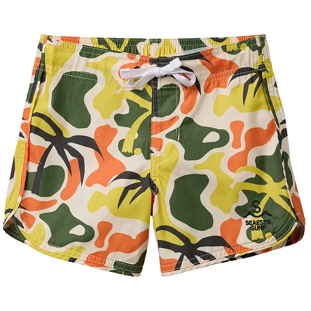 Детские шорты для плавания с принтом Palm Tree Camo Boardshort Seaesta Surf, оранжевый