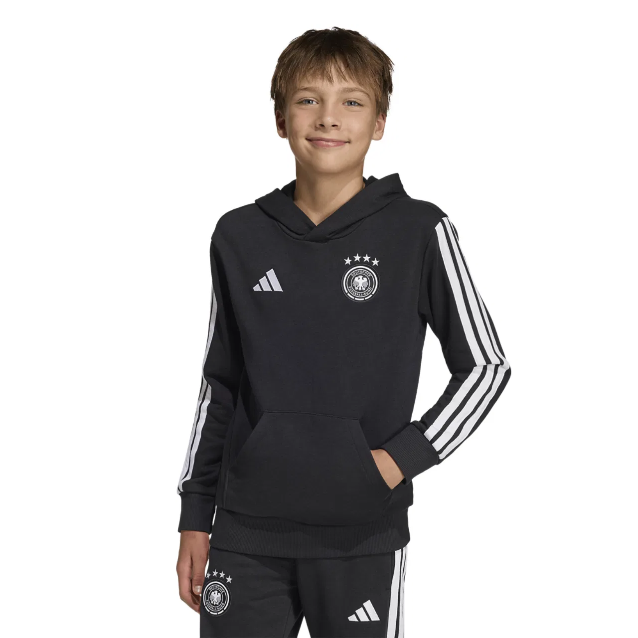 Детская худи Adidas Germany DNA, черный