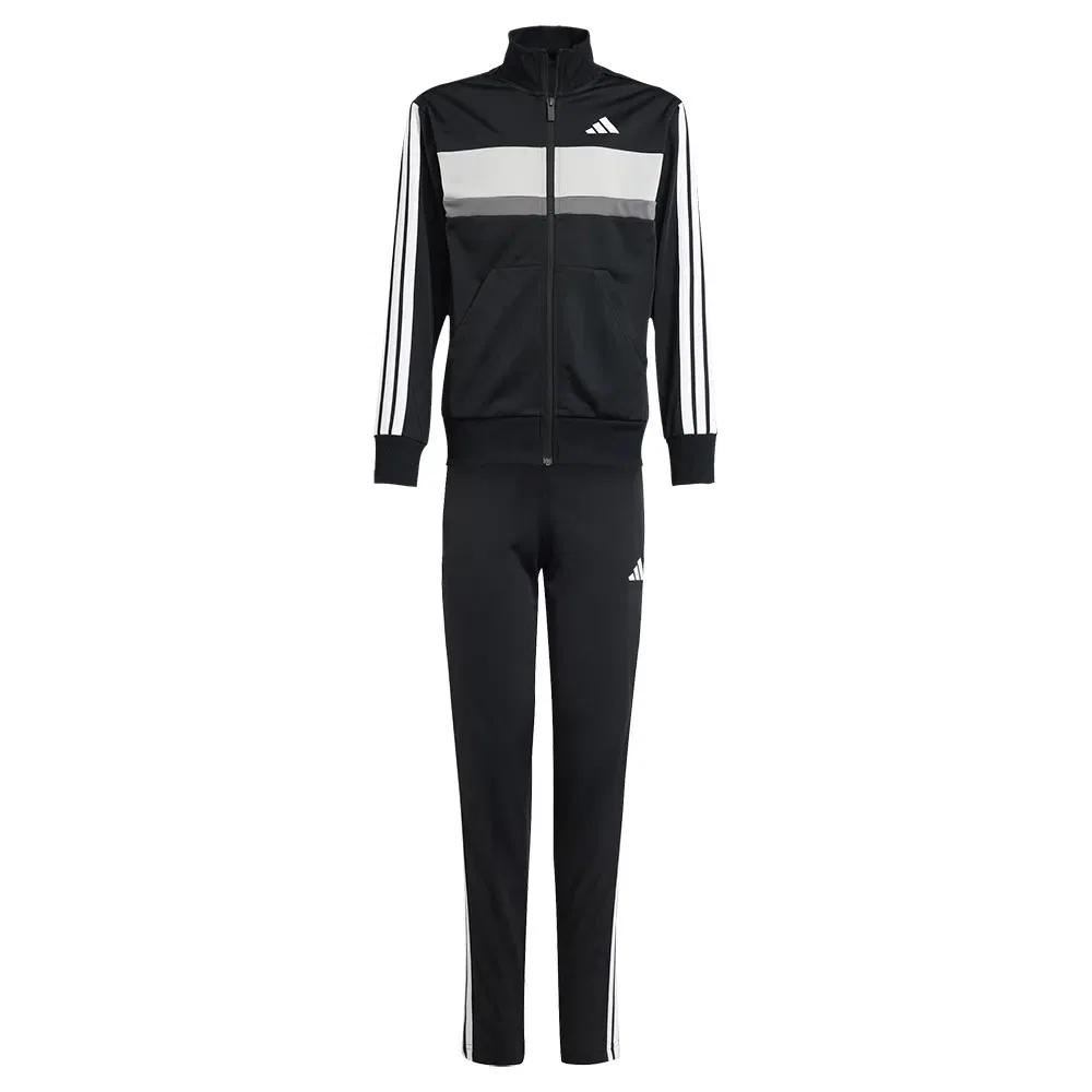 Спортивный костюм Tiberio 3 Stripes Tricot Adidas, черный — фото 3