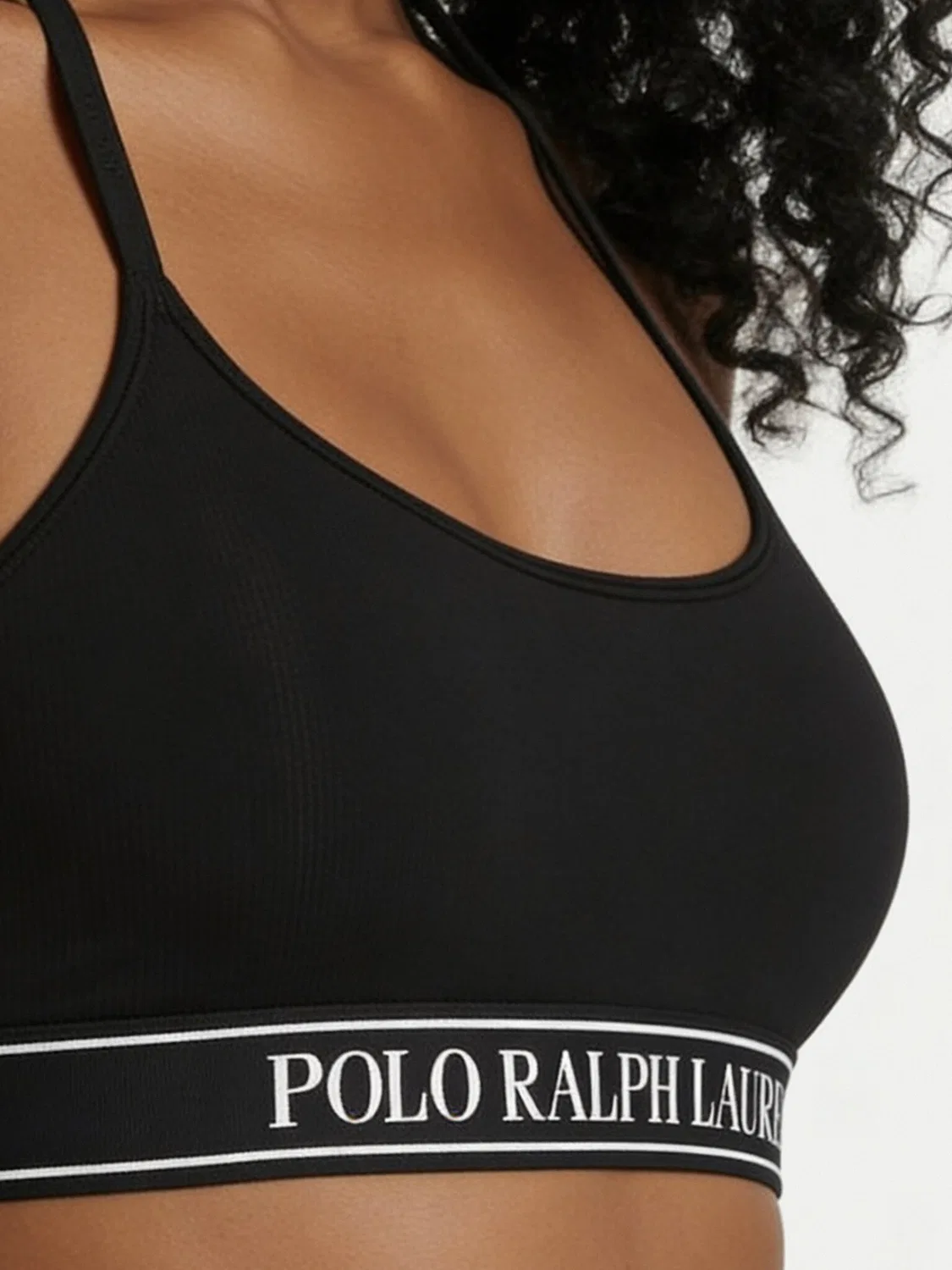 Женский топ-бюстгальтер Polo Ralph Lauren, черный — фото 3