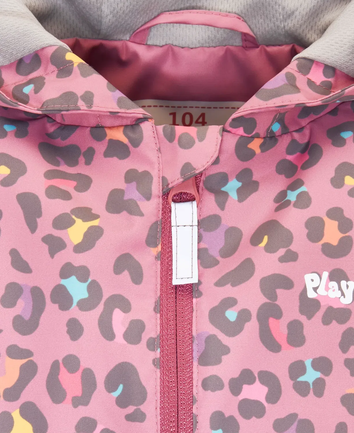 Куртка уличная с принтом леопарда Playshoes, розовый — фото 4