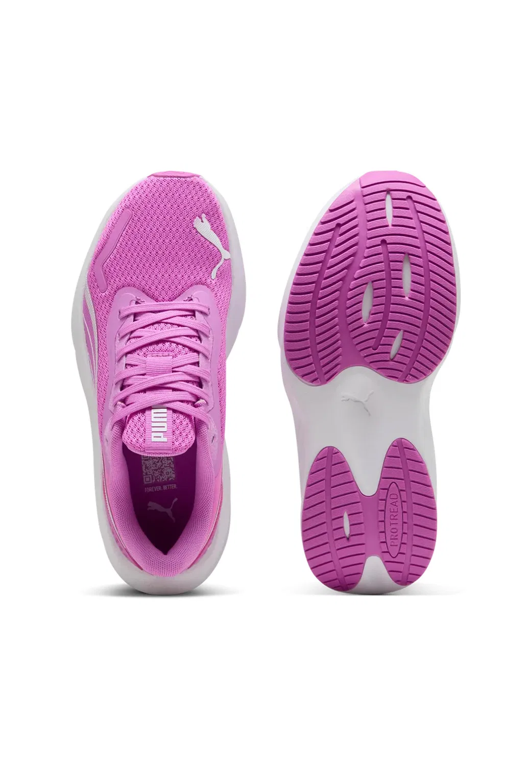 Детские кроссовки для зала с SOFTFOAM+ PUMA Pounce Lite Jr, Electric Orchid-Puma White — фото 3