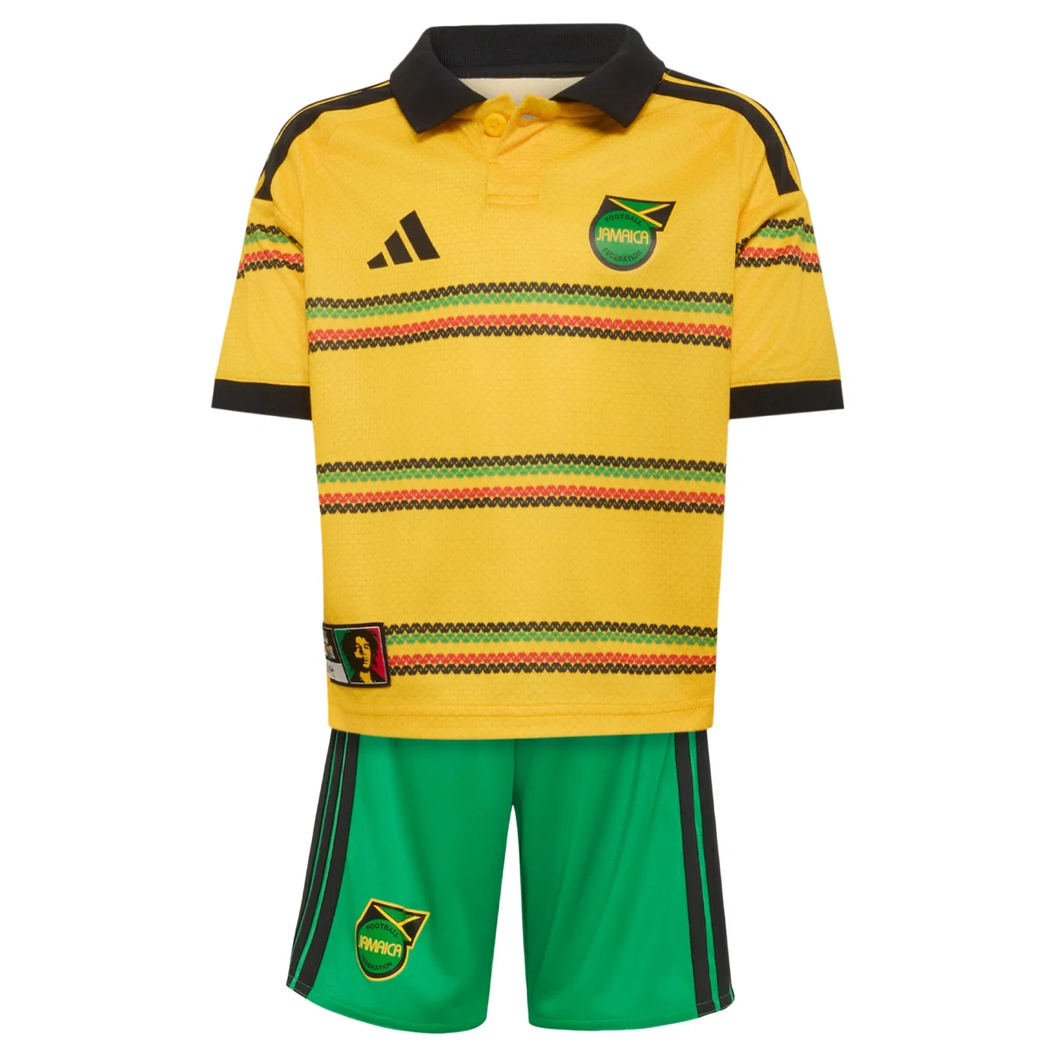Спортивная футболка Adidas Performance Shirt Jamaika 26 x Bob желтого цвета