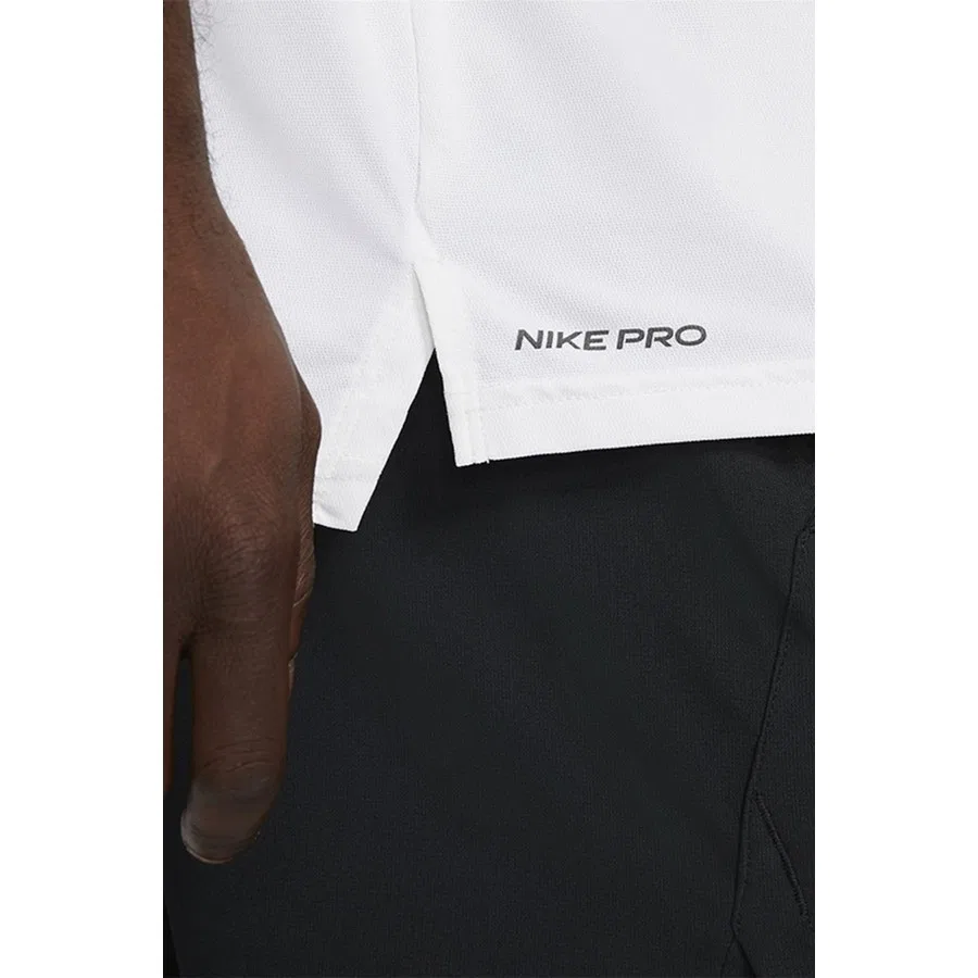 Футболка мужская с коротким рукавом Nike Pro Dri-FIT, Белый — фото 4
