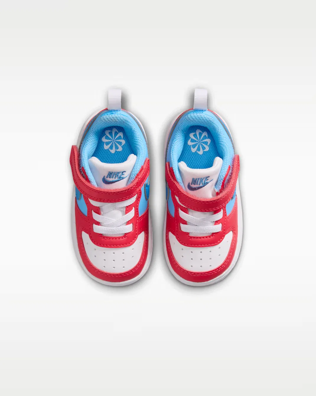 Детская/подростковая обувь Nike Court Borough Low Recraft, Fusion Red/Football Blue/White/Energy — фото 4