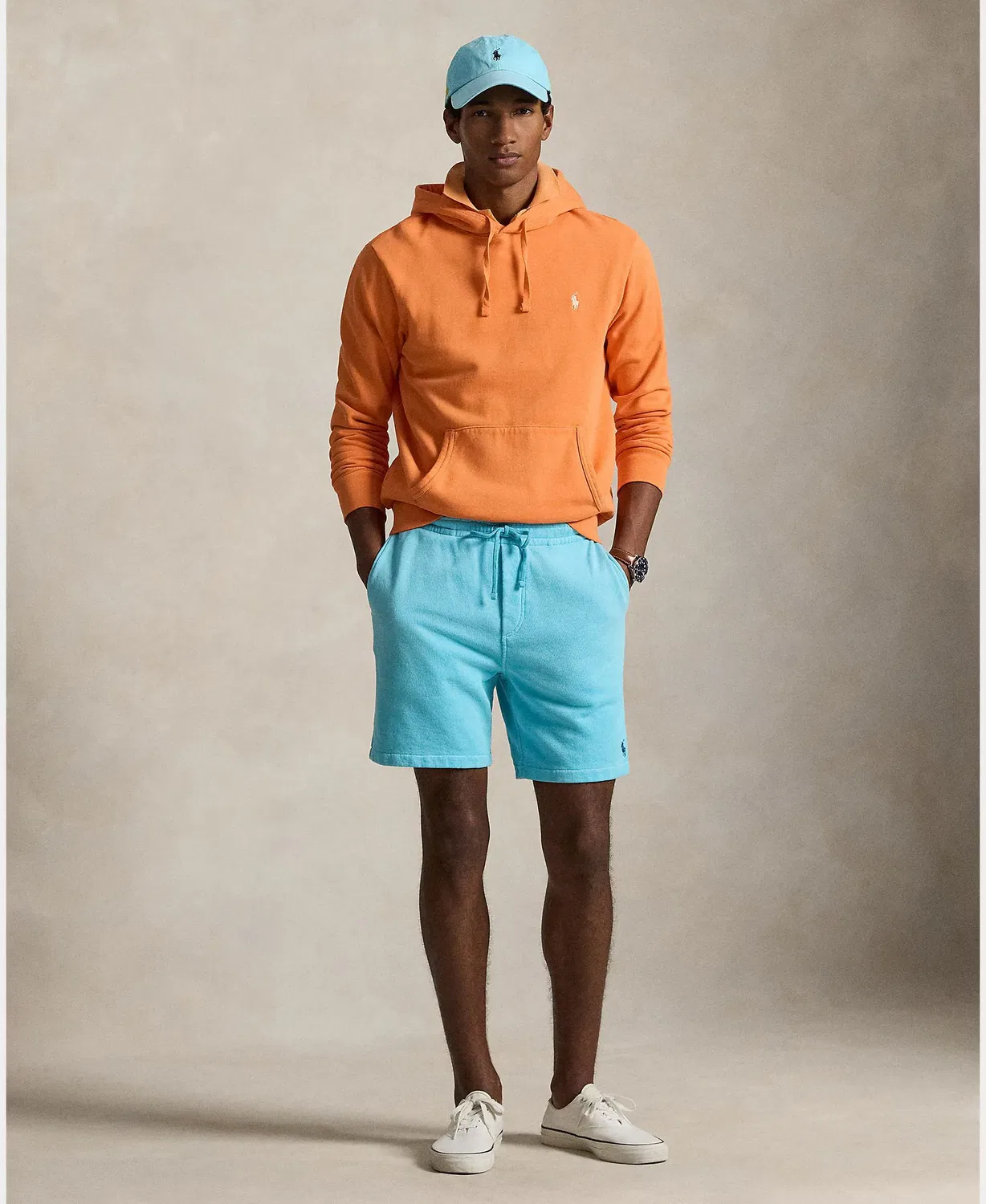 Мужские шорты из двойного трикотажа Polo Ralph Lauren, Turquesa