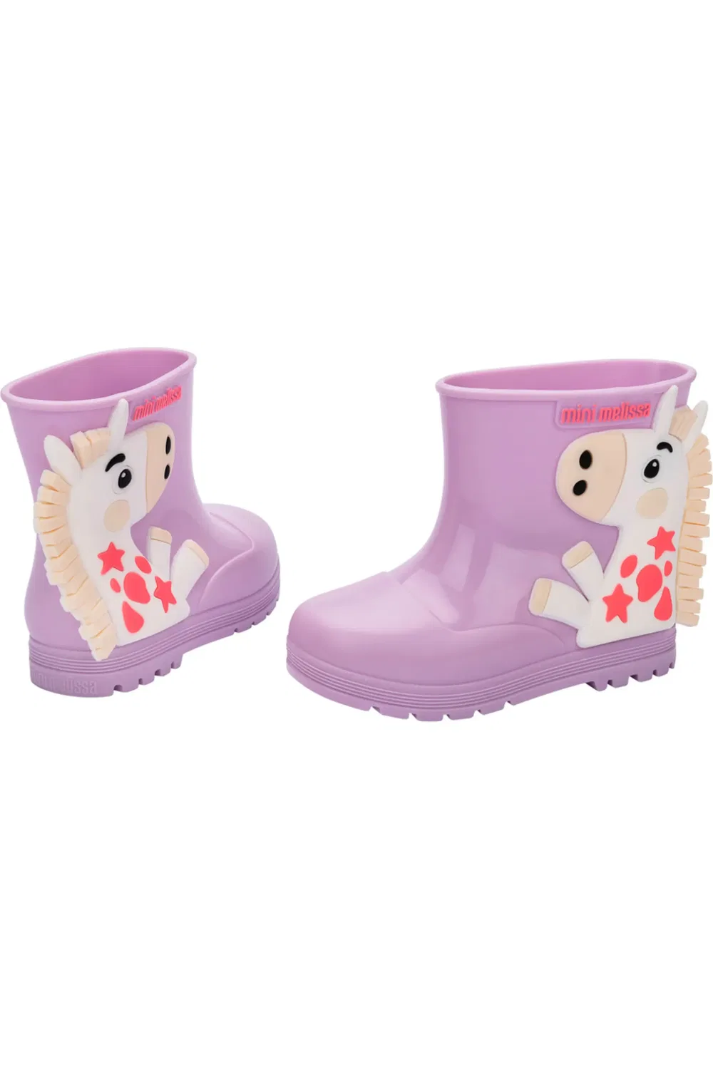 Детские ботинки водонепроницаемые Welly Wonderland Mini Melissa, Lilac — фото 4