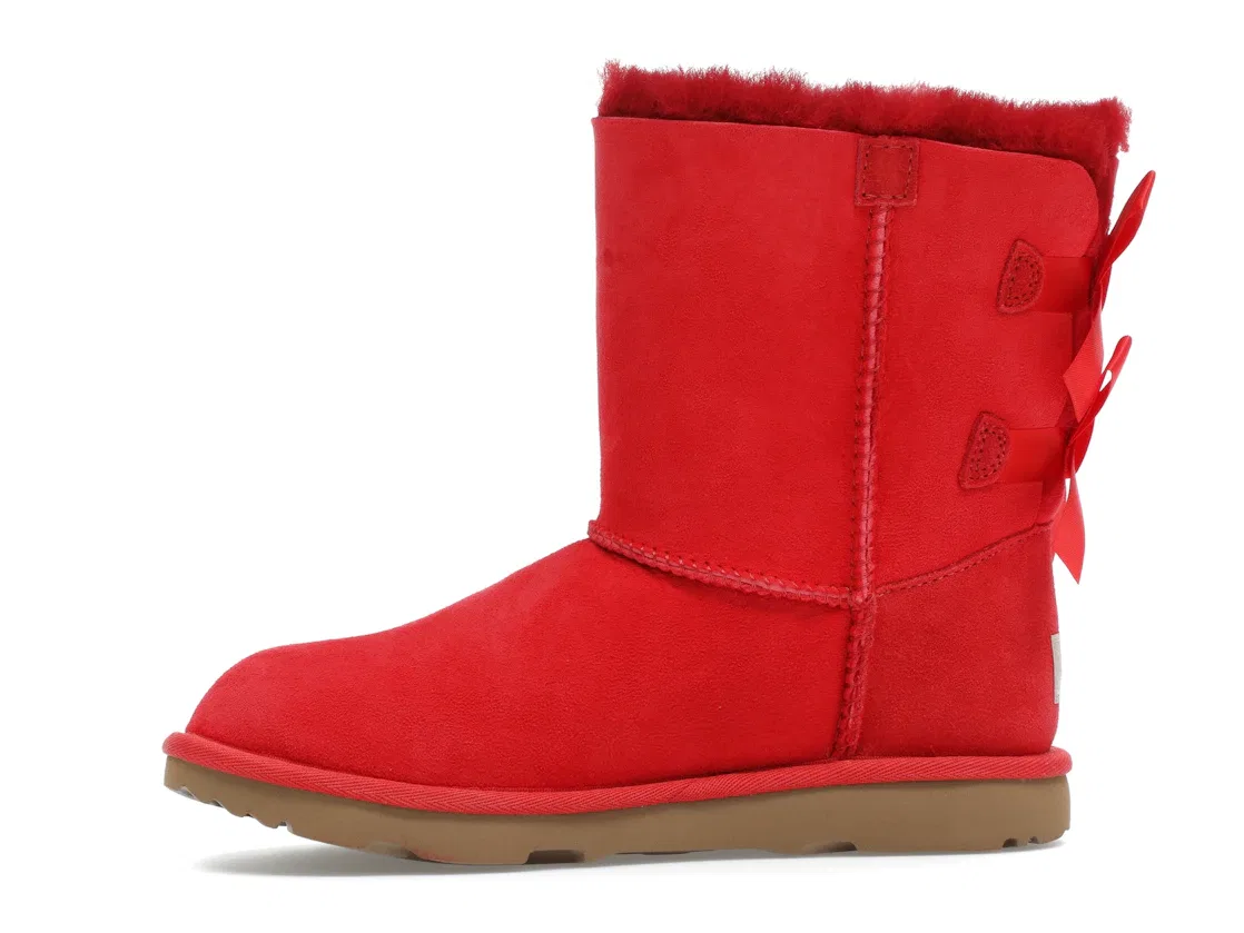 Детские сапоги с бантом UGG Bailey Bow II Boot, Ribbon Red — фото 3