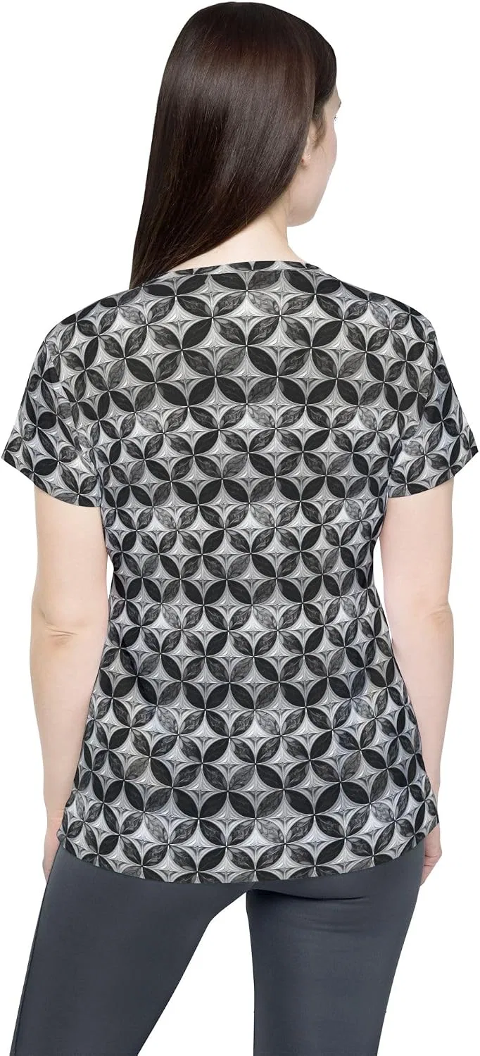 Женская спортивная футболка с принтом MonoWeave Line, Multicolor — фото 2