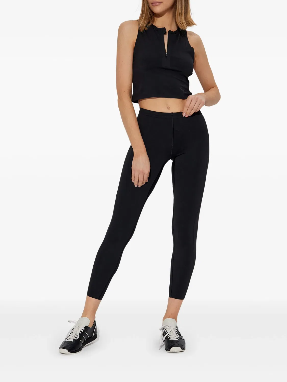 Леггинсы с логотипом для активности Adidas, черный — фото 3