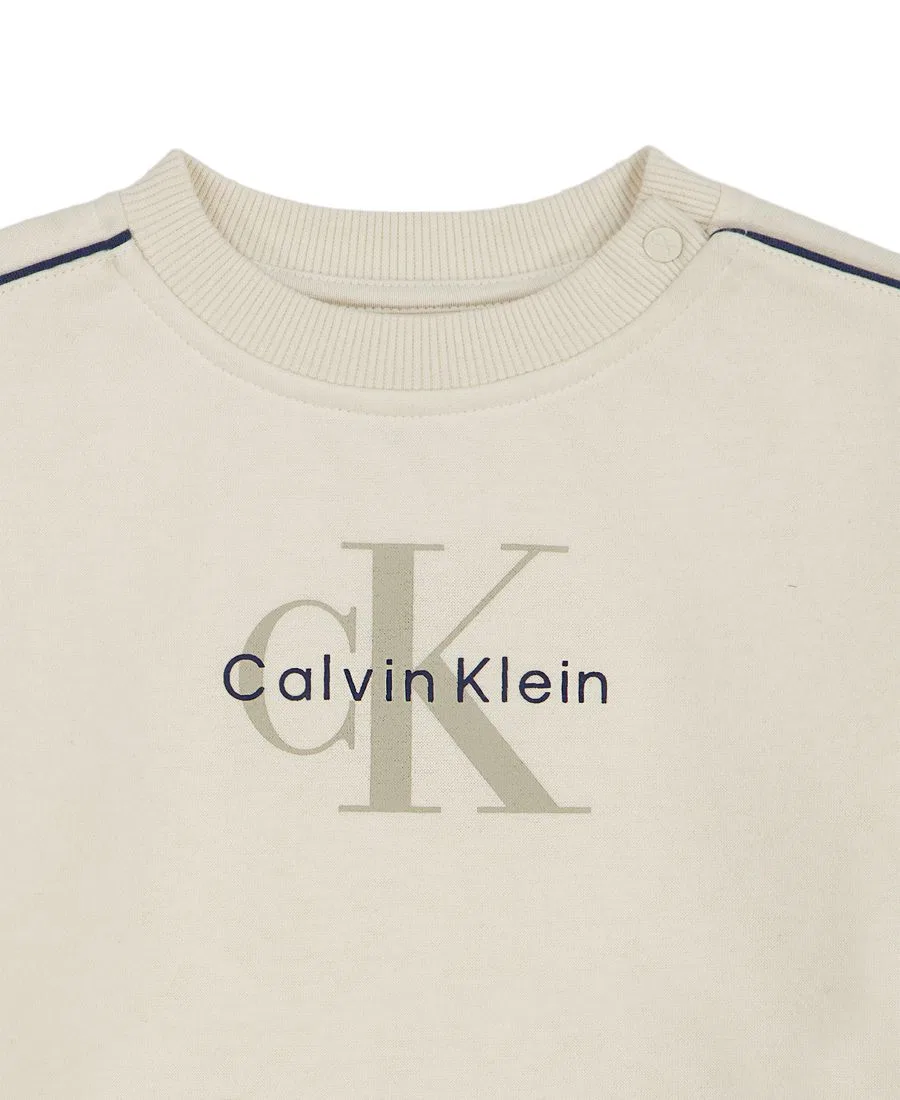 Комплект из свитшота и брюк Calvin Klein, Egret — фото 4