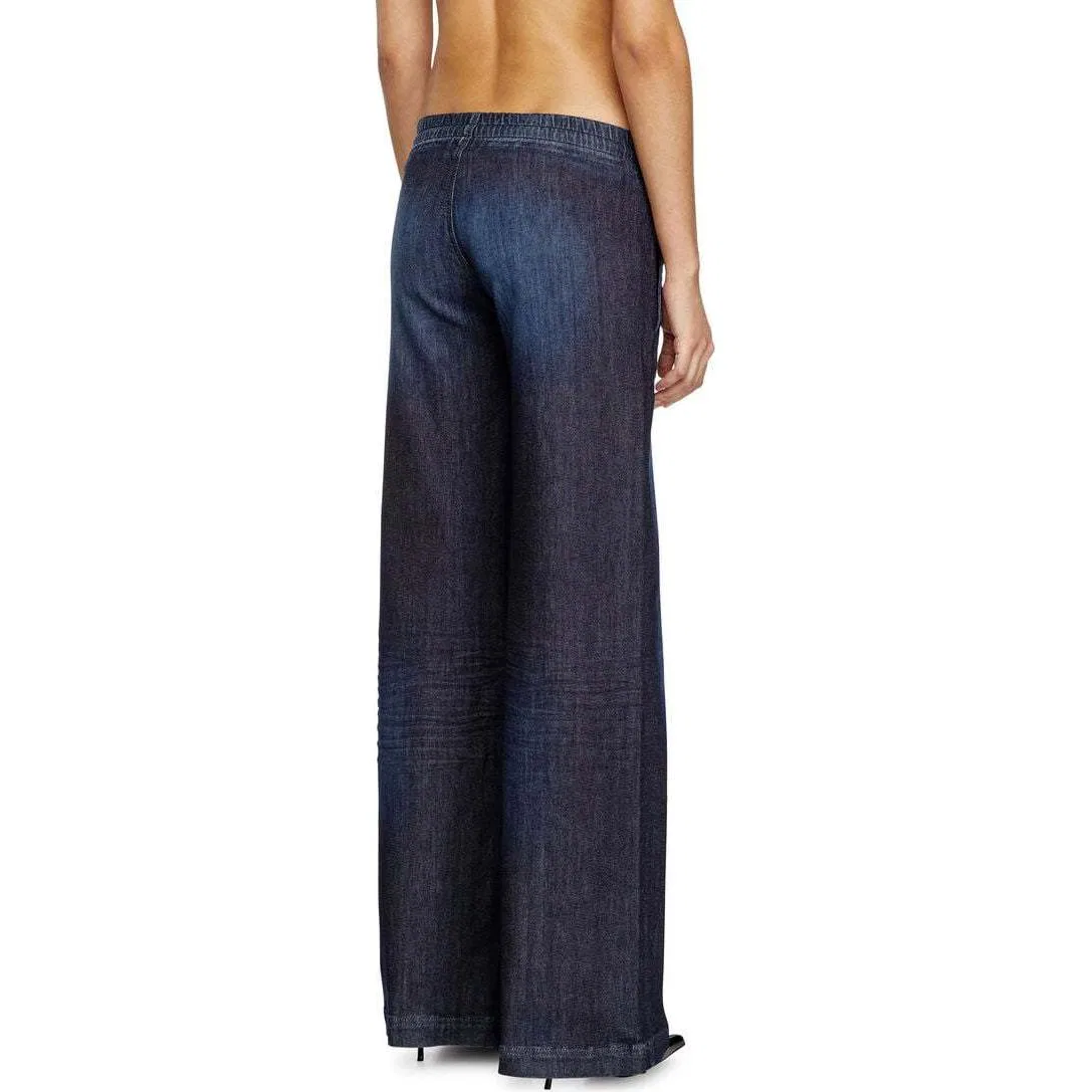 Женские джинсы с широкой штаниной D-Ainty DIESEL, Dark Blue — фото 4