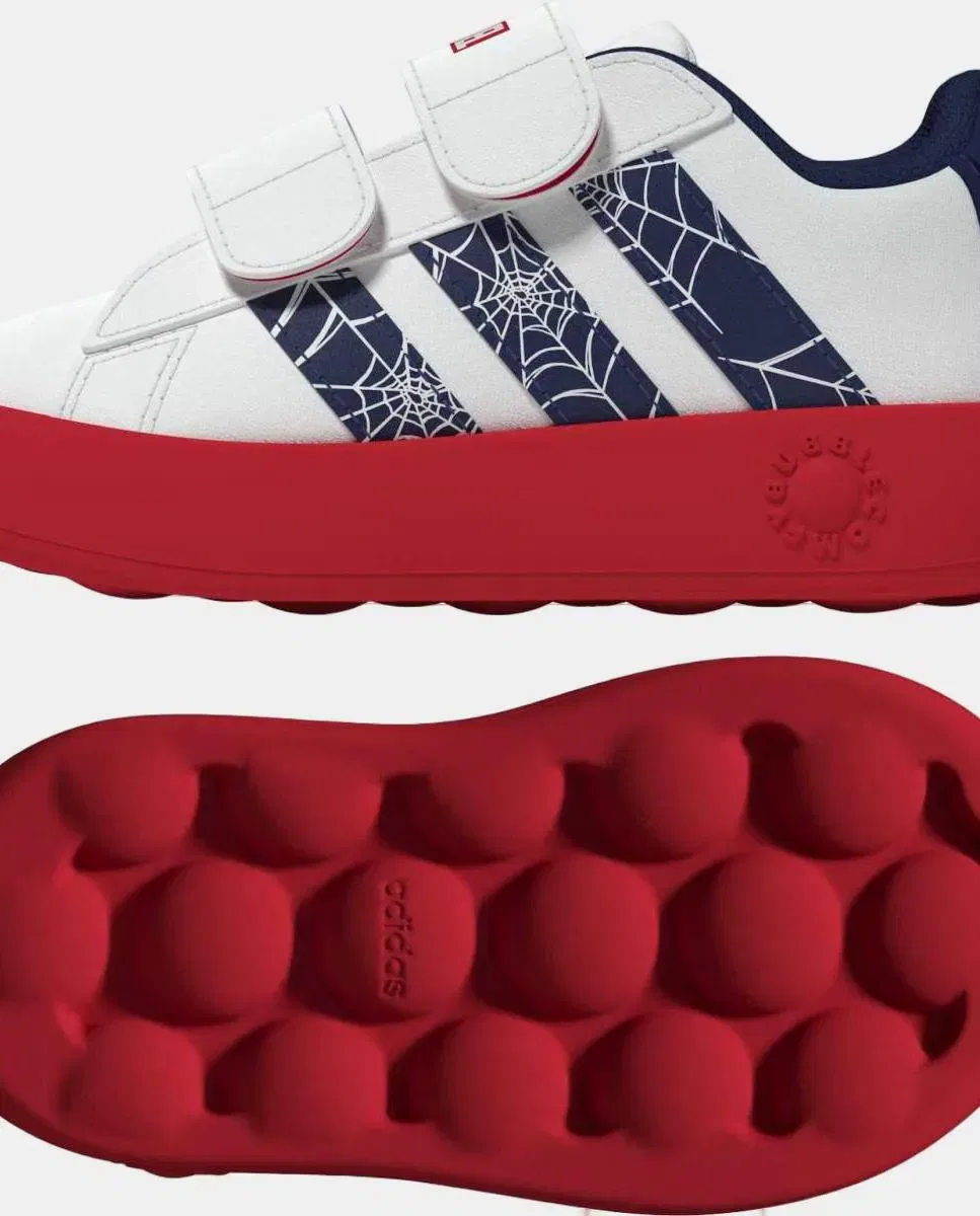 Детские кроссовки для мальчиков с принтом Deportivo Grand Court Spider-Man CF I adidas, Blanco — фото 2