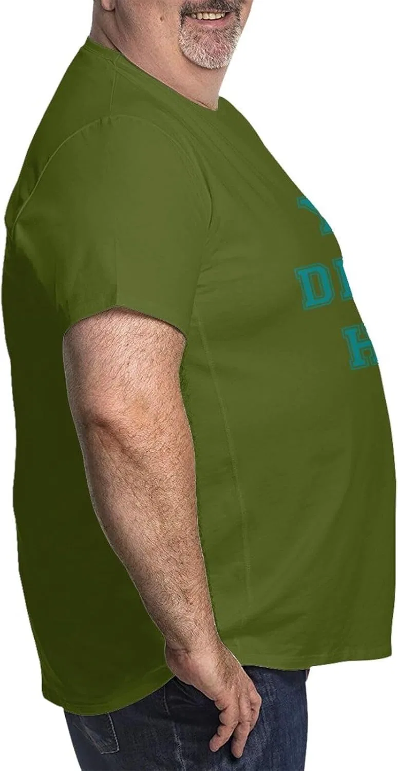 Мужская футболка свободного кроя Custom Big and Tall, Moss Green — фото 4