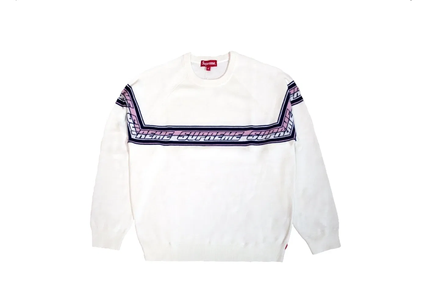 Мужской свитер с длинным рукавом Supreme, White