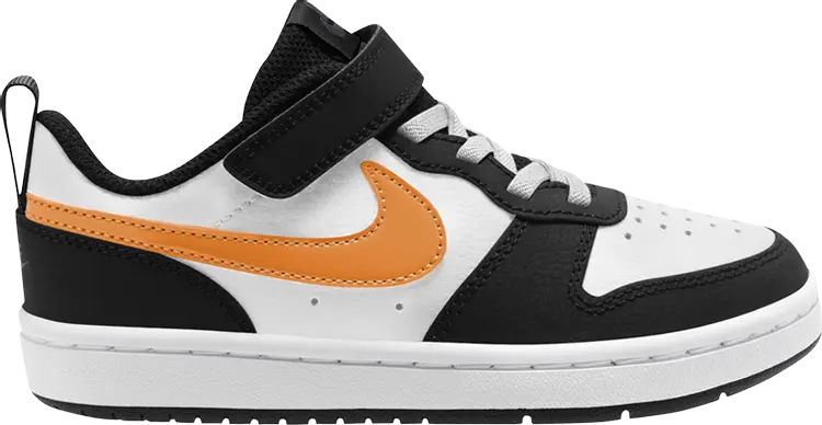 

Кроссовки Nike Court Borough Low 2 PS 'White Black Orange', белый