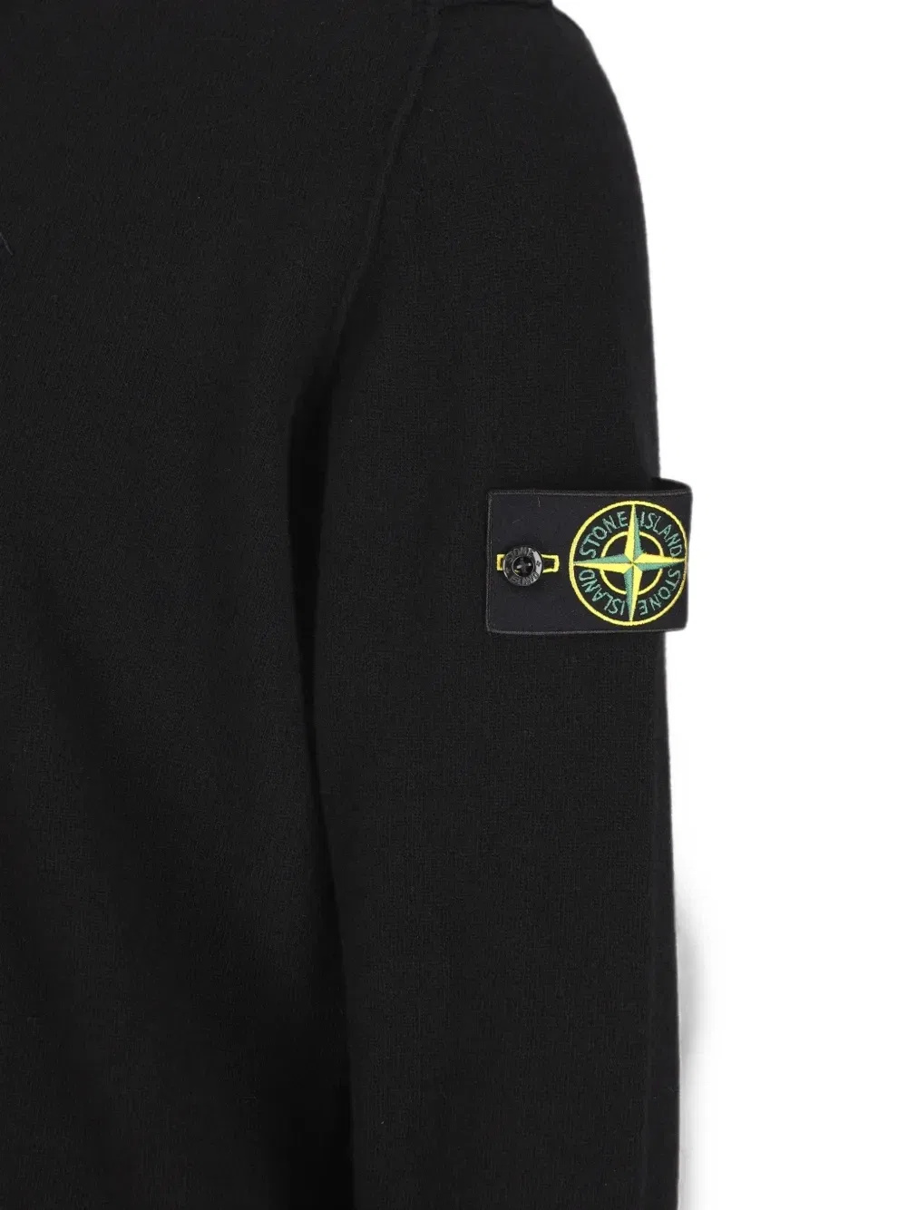 Толстовка с круглым вырезом и нашивкой-логотипом Stone Island, черный — фото 4