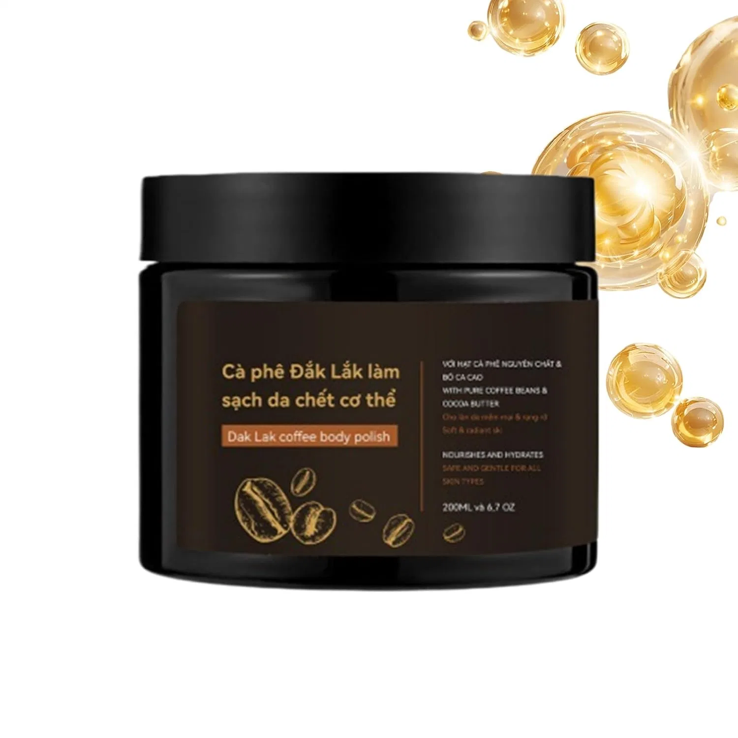 Скраб для тела Nourishing Coffee Body Cleanser Exfoliating Facial Cleanser, 200 мл Generisch