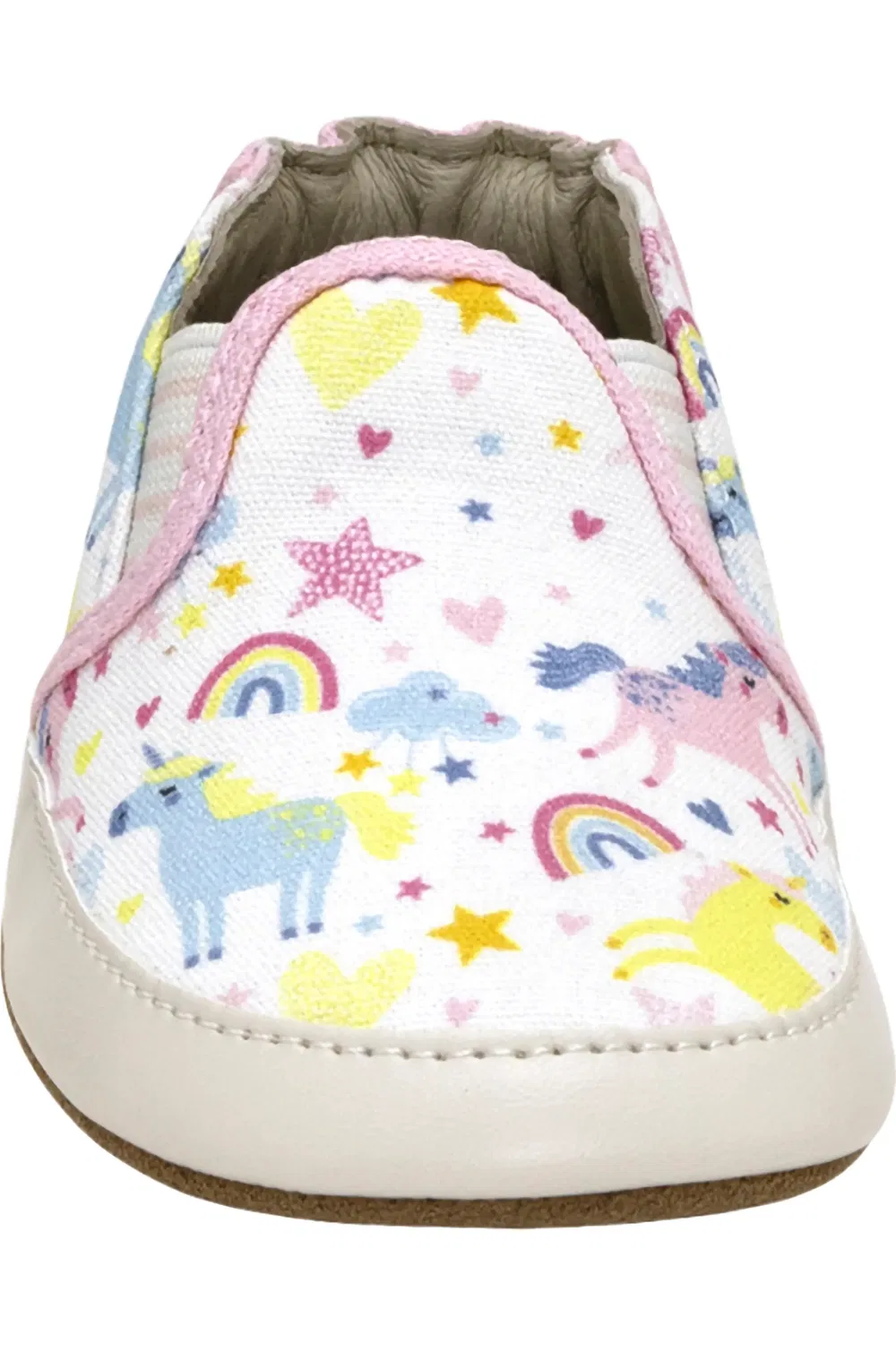 Детские ботиночки для малышей с гибкой подошвой Mini Unicorn Robeez, белый — фото 3
