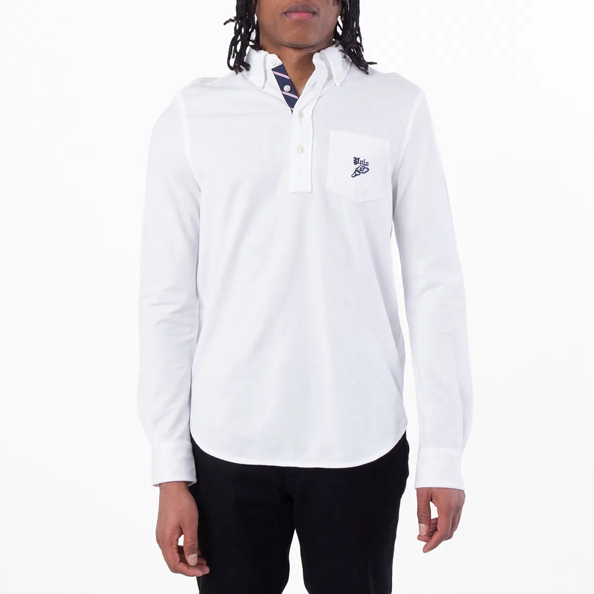Поло Knit Oxford Mesh Polo Shirt Polo Ralph Lauren, White