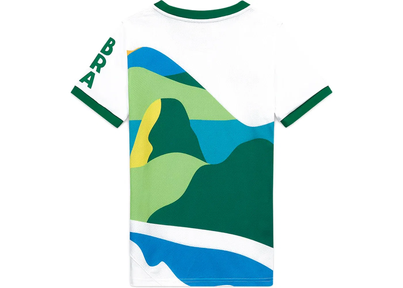 Детская футбольная джерси Nike SB x Parra Brazil Federation Kit Crew (Youth) Jersey Nike, White/Clover — фото 2