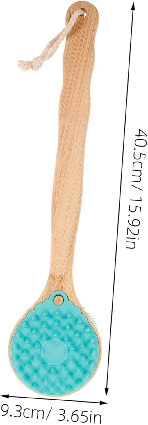 Щетка для душа для спины, VALICLUD, 40.5x9.3x5.2 см, 185 г, Green — фото 2
