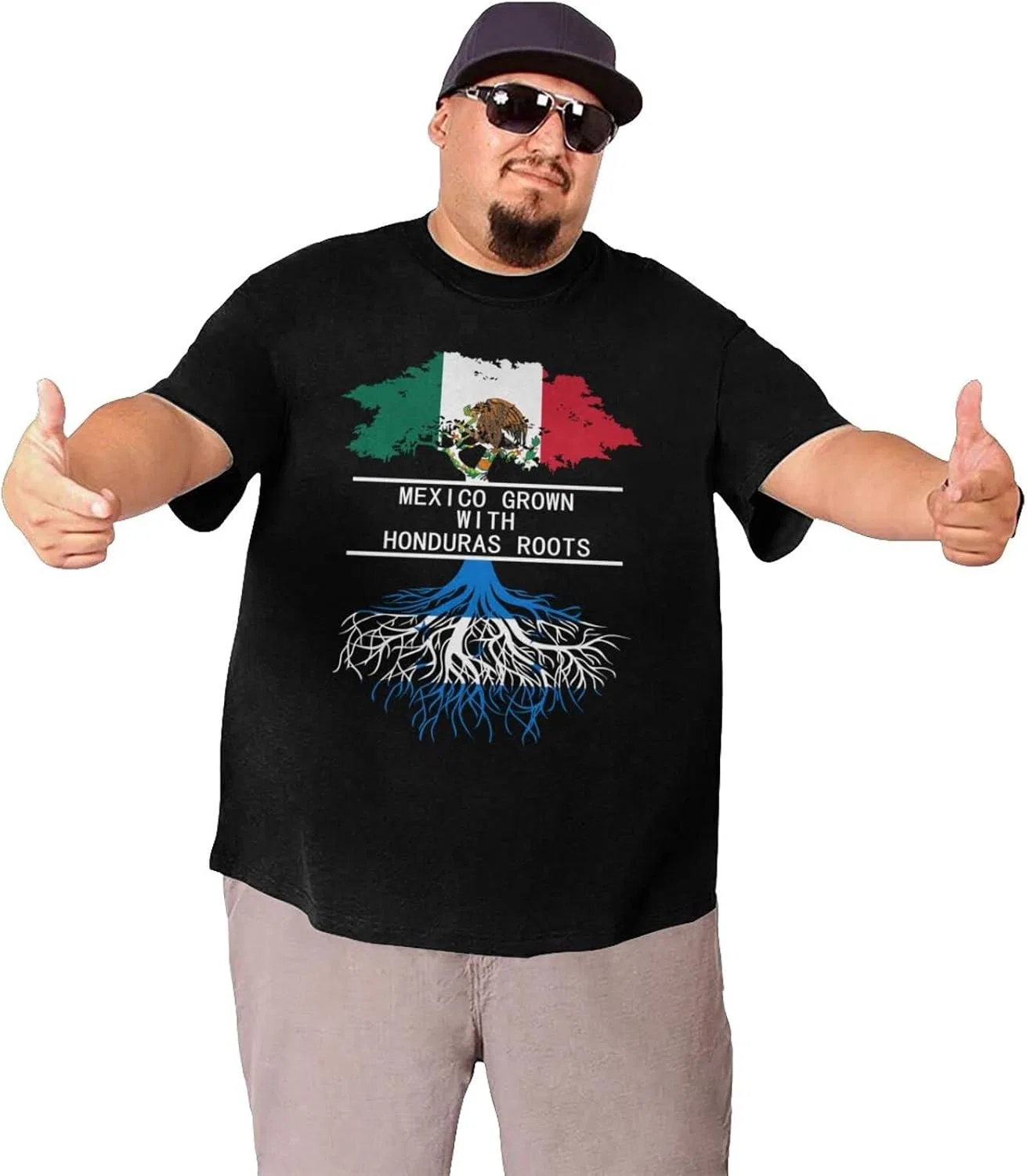 Женская футболка с графическим принтом, Regular Fit, Short Sleeve, Mexicos Grown With Honduras Roots — фото 3